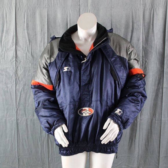STARTER Jackets Coats Denver Broncos Jacket Vtg Pro Line Puffer Pullover By Starter Mens